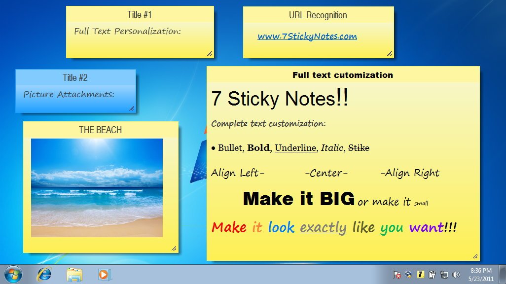 install sticky notes on desktop
